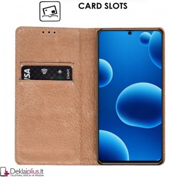 Telone grynos odos dėklas - juodas (Samsung Galaxy A57 5G) Telone grynos odos dėklas - juodas (Samsung Galaxy A57 5G)